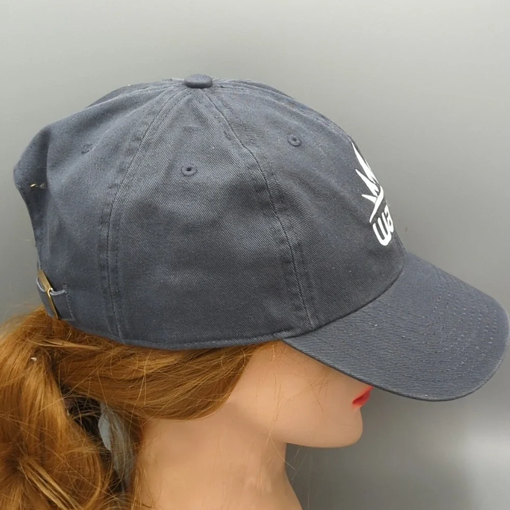 Wana '47 Brand Hat Cap Blue Strapback OSFA Adjustable